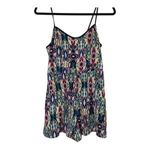 Xhilaration tribal shorts romper size S